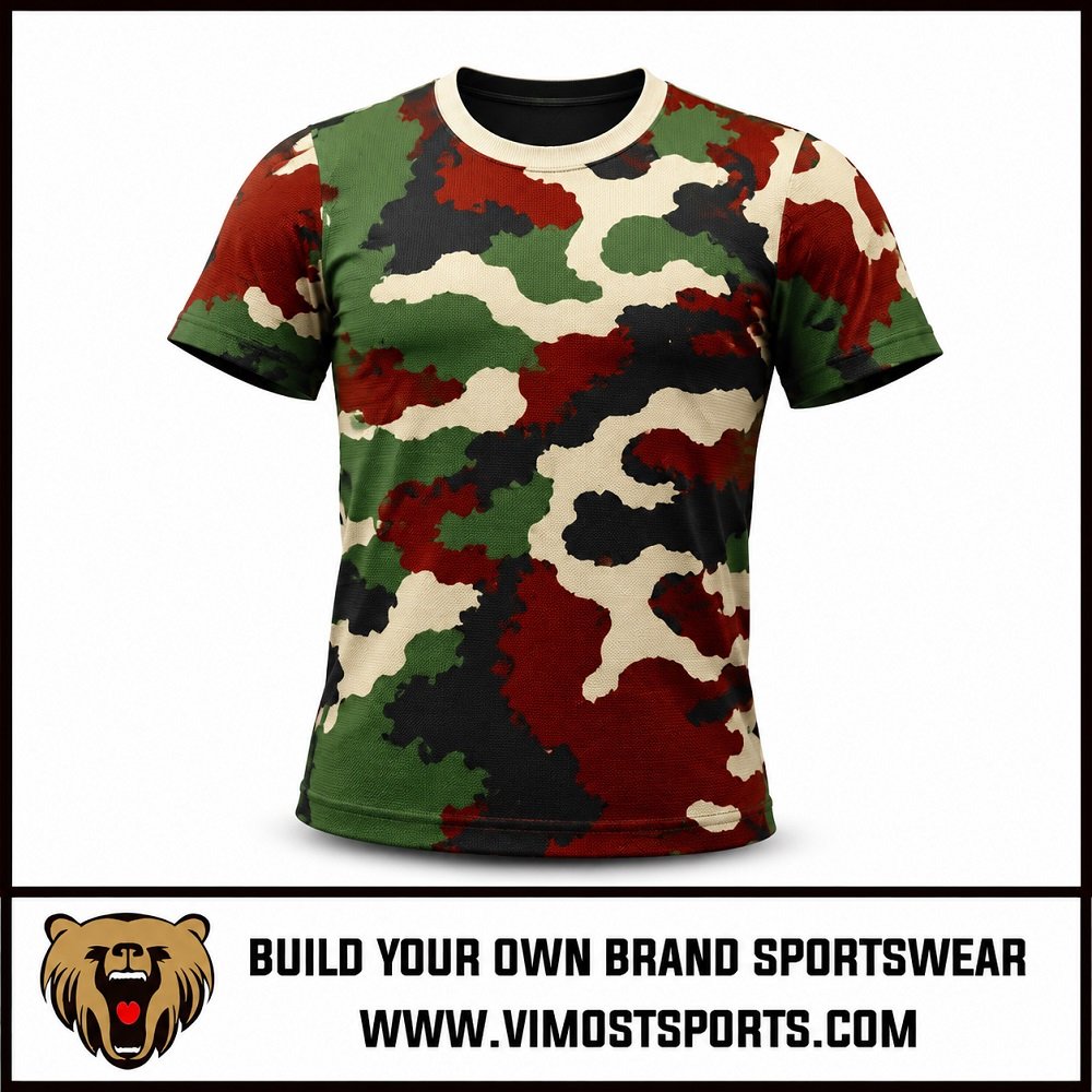 Custom Tshirt Camoflage Patterns Sublimated Uniforms