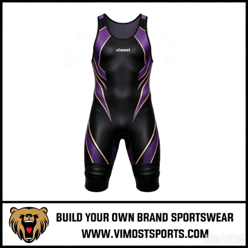 Sublimated Custom Wrestling Singlets 5 custom wrestling singlets black 1