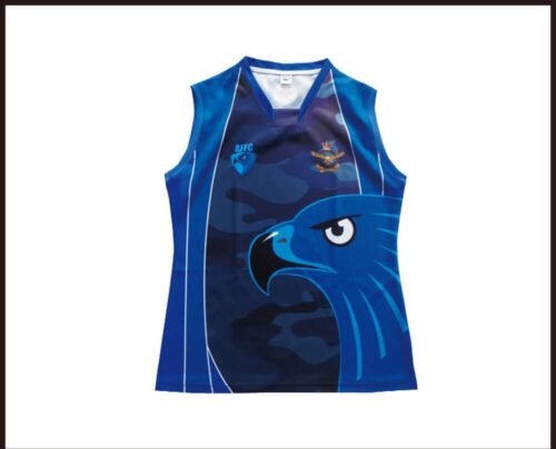 Custom Blue AFL Jumper product design for custom team orders