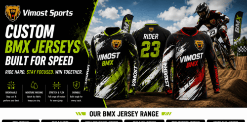 Custom Signature BMX Shirt product design for custom team orders