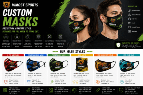 Custom Dynamic Custom Mask product design for custom team orders