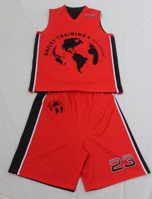 Custom Red Basketball Set product design for custom team orders