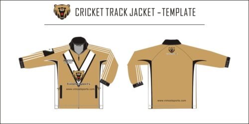 Custom Contrast Cricket Jacket product design for custom team orders