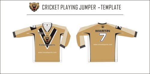 Custom Geometric Cricket Jacket product design for custom team orders