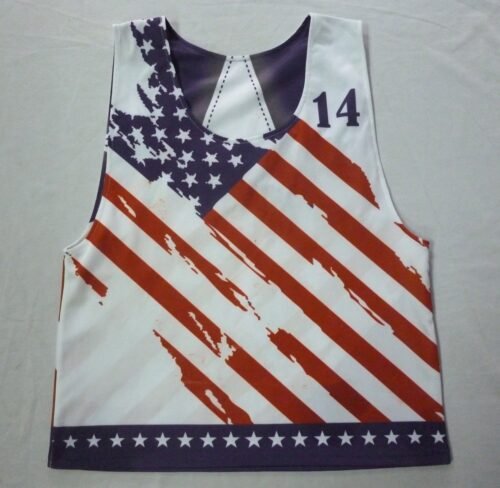 Custom Geometric Lacrosse Reversible Pinnies product design for custom team orders