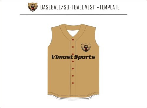 Custom Modern Baseball/Softball Vest product design for custom team orders