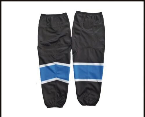 Custom White Blue Ice Hockey Socks Team Design 11 Custom White Blue Ice Hockey Socks Team Design product design for custom team orders