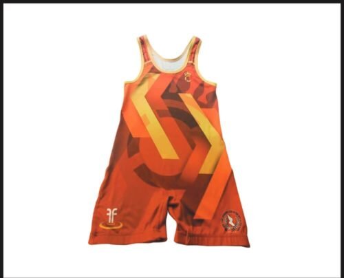 Custom Geometric Wrestling Singlet product design for custom team orders