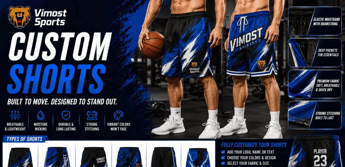 Custom Team Shorts 9 Custom Training Leisure Shorts product design for custom team orders