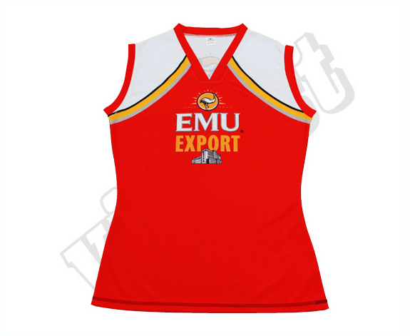 Black and Red AFL Jumper with Contrast Panel and Angular Styling 5 Custom Crest AFL Jumper product view