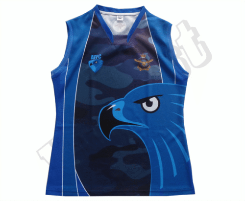 Royal Blue and Navy AFL Jumper with Contrast Panel and Club Styling 12 Royal Blue and Navy afl jumper with contrast panel styling