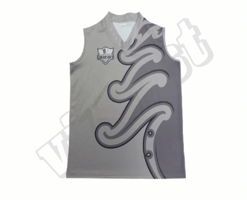 Slate and Silver AFL Jumper with Contrast Panel and Modern Styling 15 Slate and Silver afl jumper with contrast panel styling