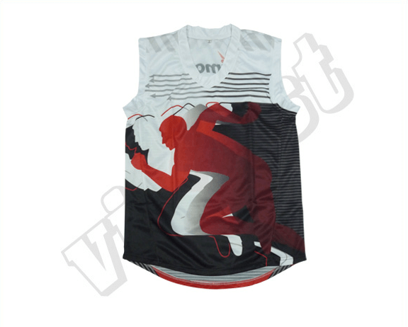 Black and Silver AFL Jersey with Clean Panel and Classic Styling 6 Custom Gradient AFL Jumper product view