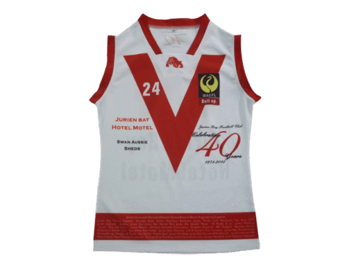 Silver and Burgundy afl jumper with contrast panel styling