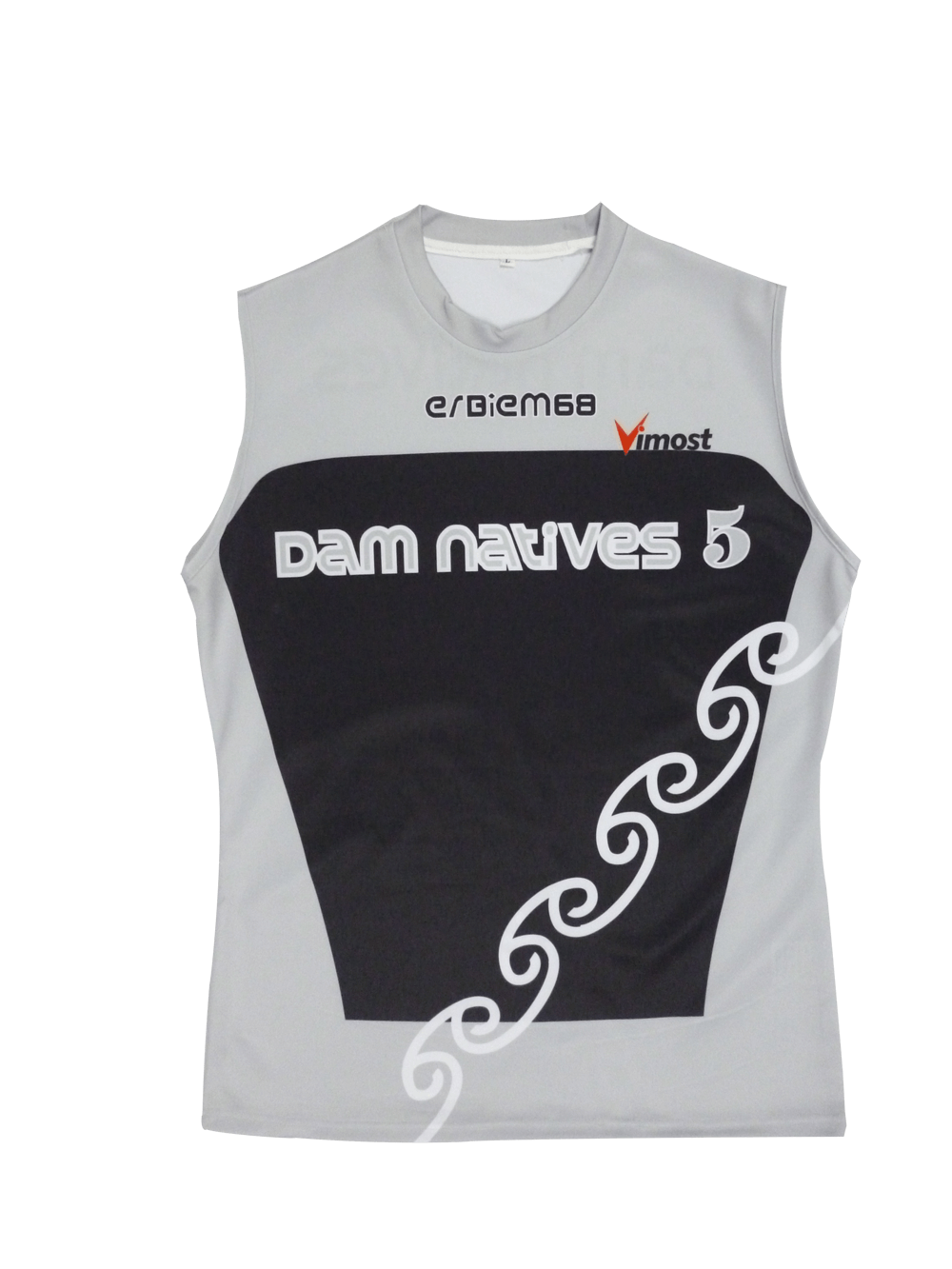 Black and Red AFL Jumper with Abstract Graphic and Dynamic Styling 6 Custom Mosaic AFL Jumper product view