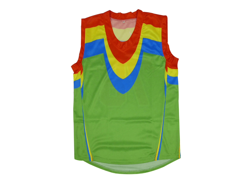 Royal Blue and Navy AFL Jumper with Contrast Panel and Club Styling 6 Custom Modern AFL Jersey product view