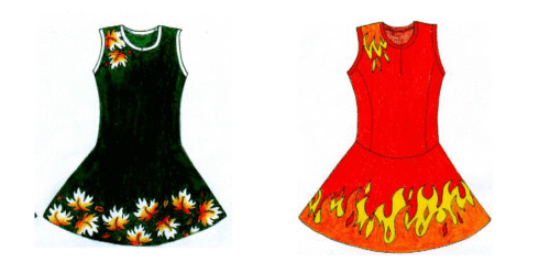 Black and Red netball uniform with clean panel styling