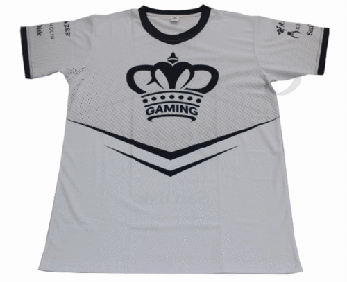 Silver and Black Esports Jersey with Contrast Panel and Contour Styling 9 Silver and Black esports jersey with contrast panel styling