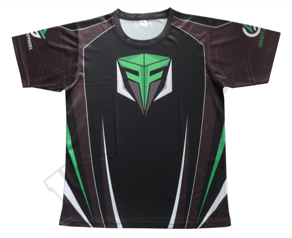 Charcoal and Teal Esports Jersey with Contrast Panel and Club Styling 5 Custom Abstract Esports Jersey product view
