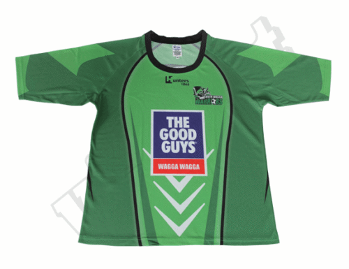 Emerald and Lime esports jersey with contrast panel styling