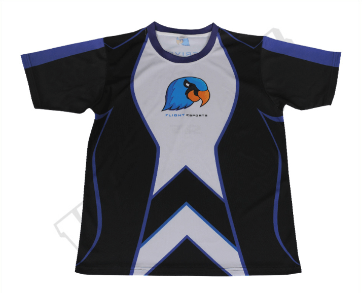 Black and Silver Esports Jersey with Contrast Panel and Angular Styling 17 Black and Silver esports jersey with contrast panel styling