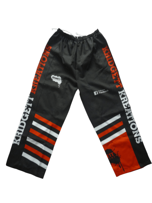 Custom Black Orange Team Stripe Ice Hockey Pants 7 Custom Black Orange Team Stripe Ice Hockey Pants product view