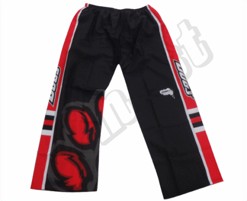 Custom Black Red Graphic Ice Hockey Pants product view