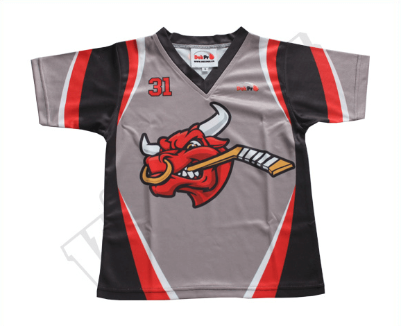 Custom Grey Black Red Ice Hockey Training Jersey 15 Custom Grey Black Red Ice Hockey Training Jersey product view