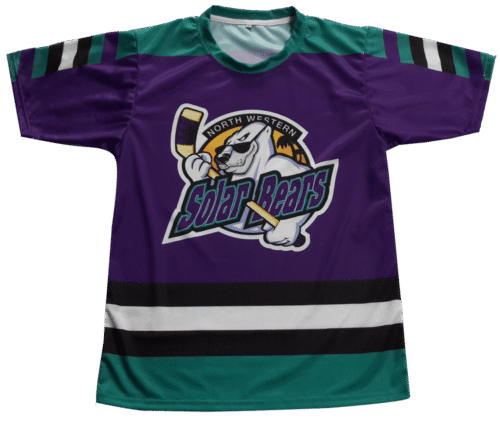 Custom Purple Teal Ice Hockey Training Jersey product view