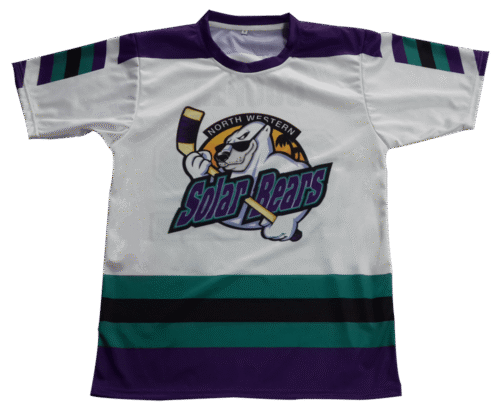 Custom White Purple Ice Hockey Training Jersey product view