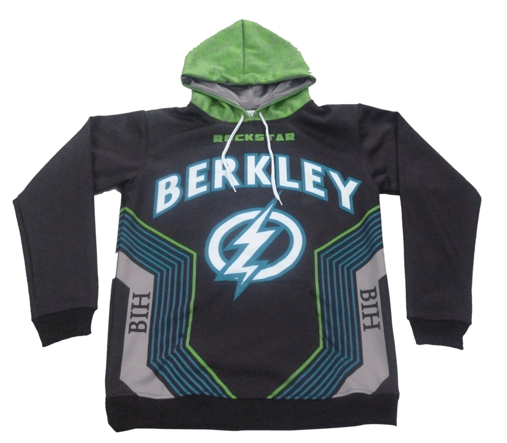 Slate and Silver Team Hoodie with Clean Panel and Block Styling 6 Custom Orbit Team Hoodie product view