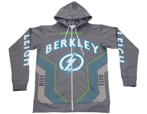 Slate and Silver team hoodie with clean panel styling