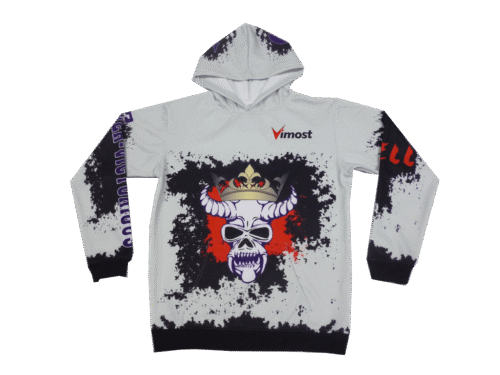 Silver and Black team hoodie with clean panel styling