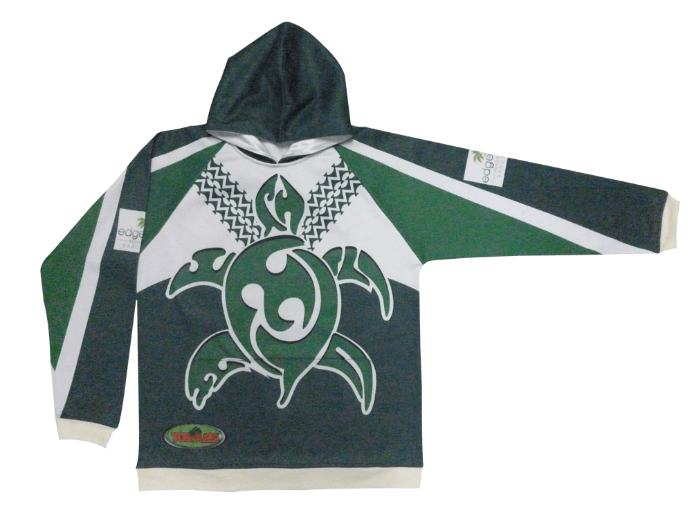Black and Navy Team Hoodie with Contrast Panel and Heritage Styling 5 Custom Trail Team Hoodie product view