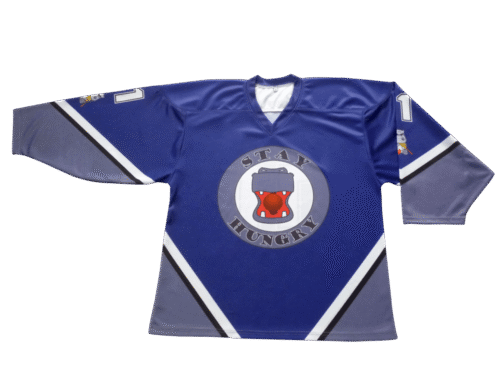 Custom Royal Blue Diagonal Stripe Ice Hockey Jersey product view