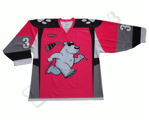Custom Pink Black Graphic Ice Hockey Jersey 12 Custom Pink Black Graphic Ice Hockey Jersey product view