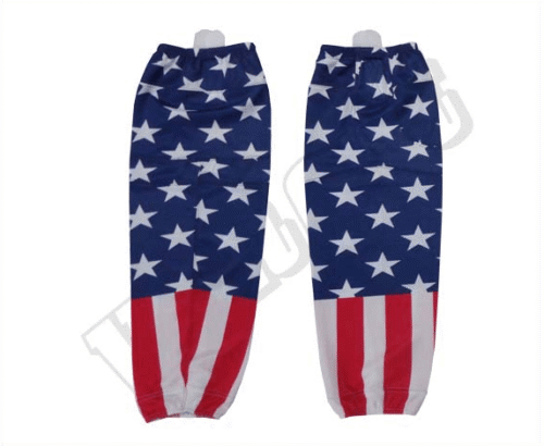 Custom Navy Star Stripe Ice Hockey Socks 7 Custom Navy Star Stripe Ice Hockey Socks product view