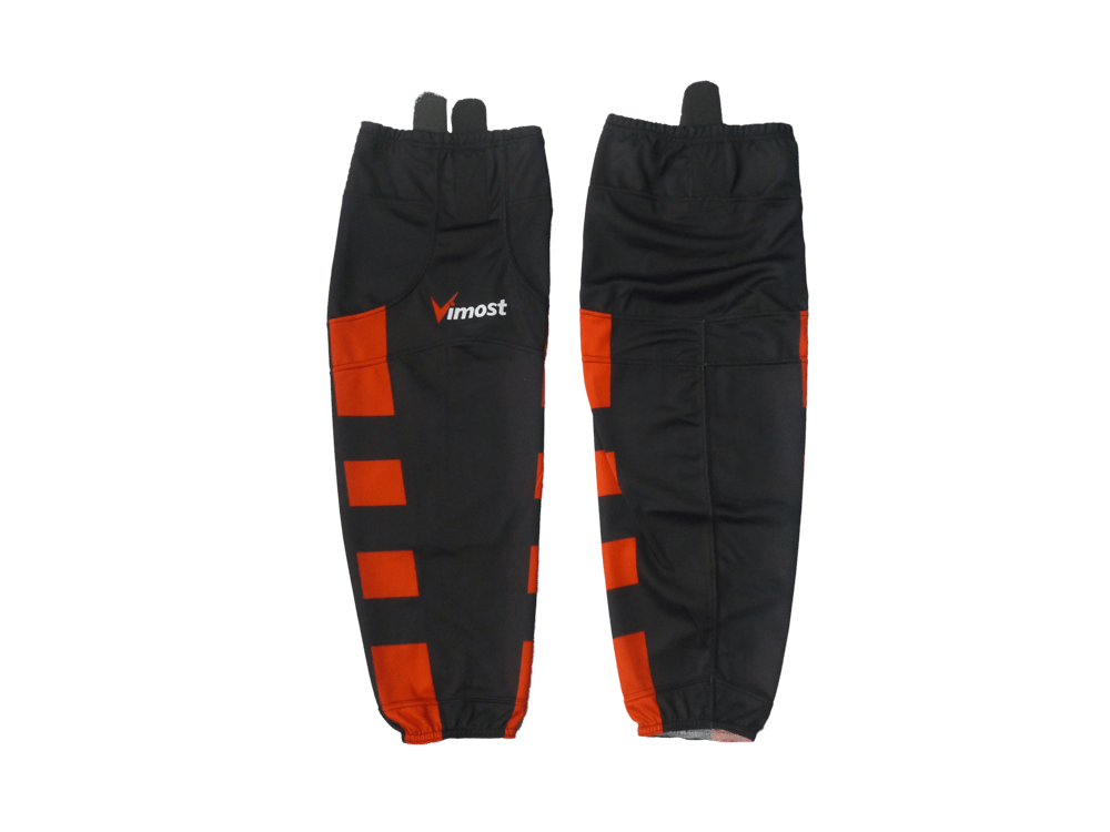 Custom Black Orange Panel Ice Hockey Socks 15 Custom Black Orange Panel Ice Hockey Socks product view