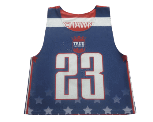 Charcoal and Silver lacrosse reversible pinnie with clean panel styling