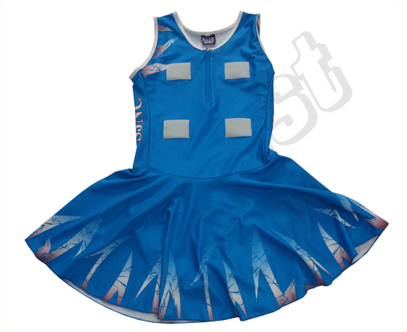 Pink and Black Netball Uniform with Contrast Panel and Club Styling 6 Custom Classic Netball Uniform Design product view