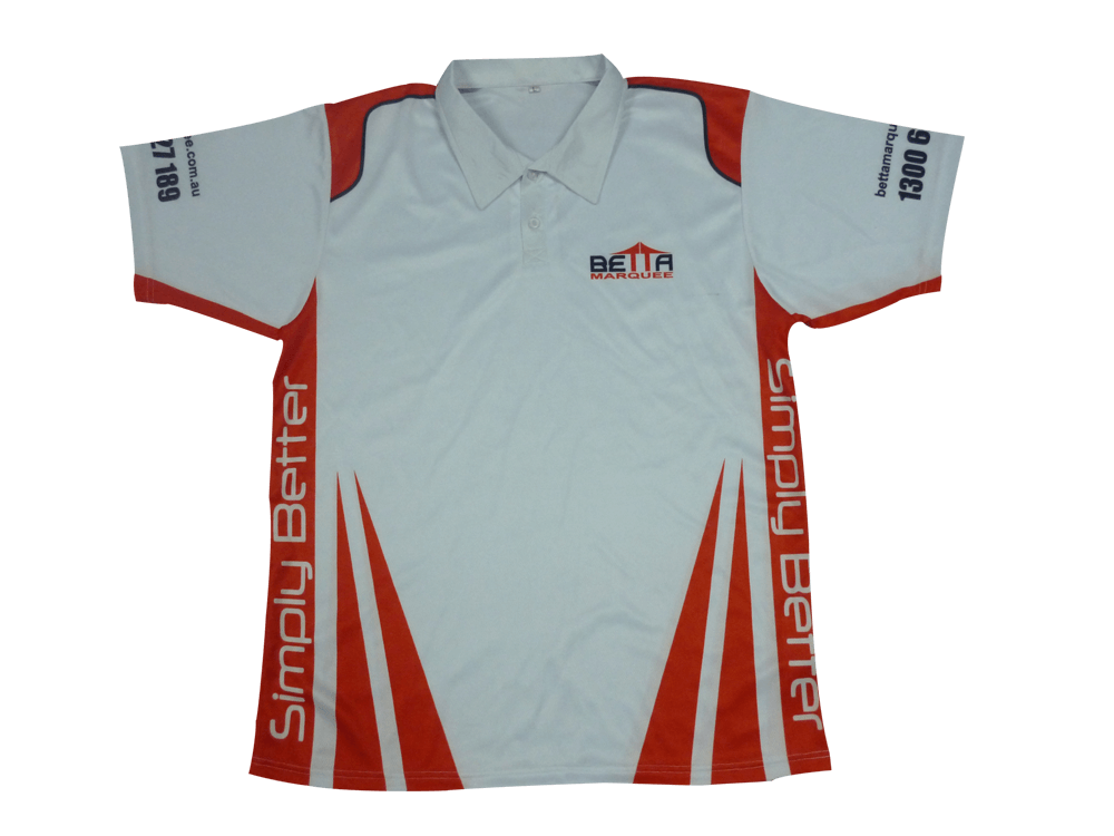 Black and Red Racing Crew Shirt with Contrast Panel and Stripe Styling 5 Custom Performance Racing Crew Shirt Design product view