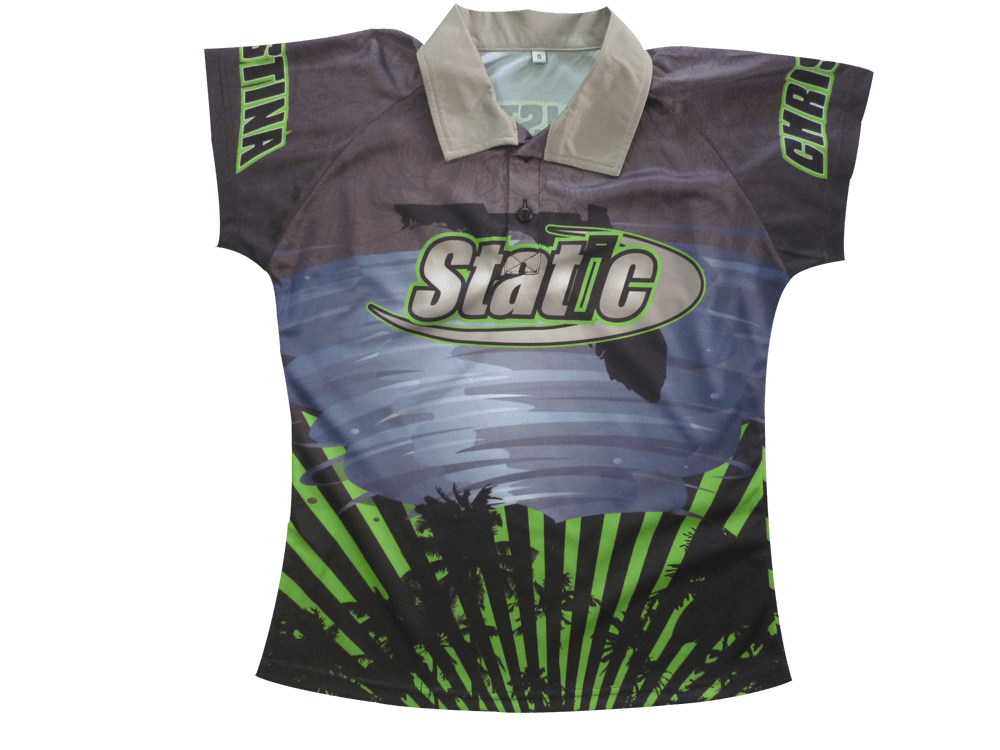 Charcoal and Silver Racing Crew Shirt with Clean Panel and Vertex Styling 6 Custom Angular Racing Crew Shirt product view