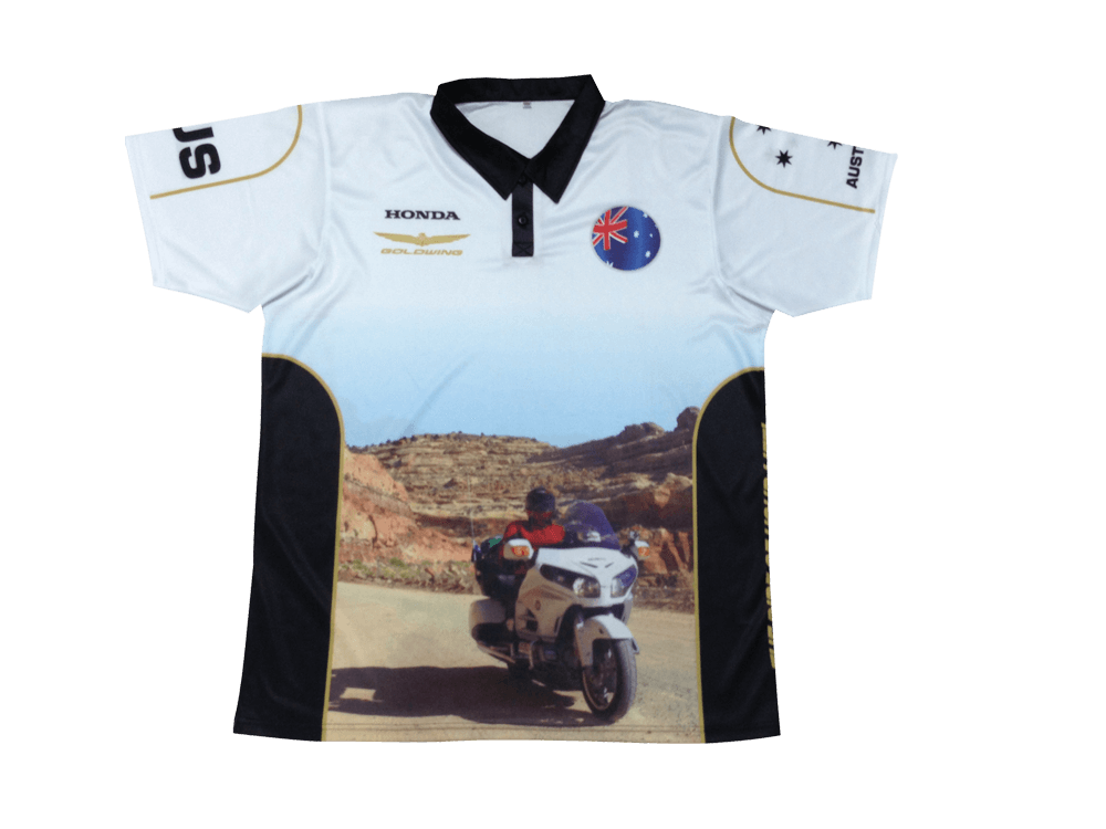 White and Black Racing Crew Shirt with Contrast Panel and Heritage Styling 17 White and Black racing crew shirt with contrast panel styling
