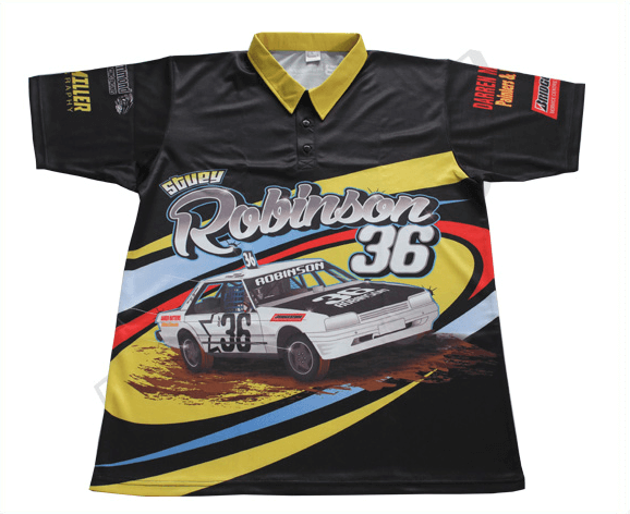 Black and Silver Racing Crew Shirt with Contrast Panel and Mosaic Styling 17 Black and Silver racing crew shirt with contrast panel styling