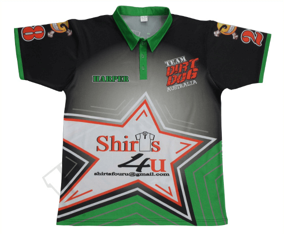 Black and Red Racing Crew Shirt with Contrast Panel and Stripe Styling 6 Custom Retro Racing Crew Shirt product view