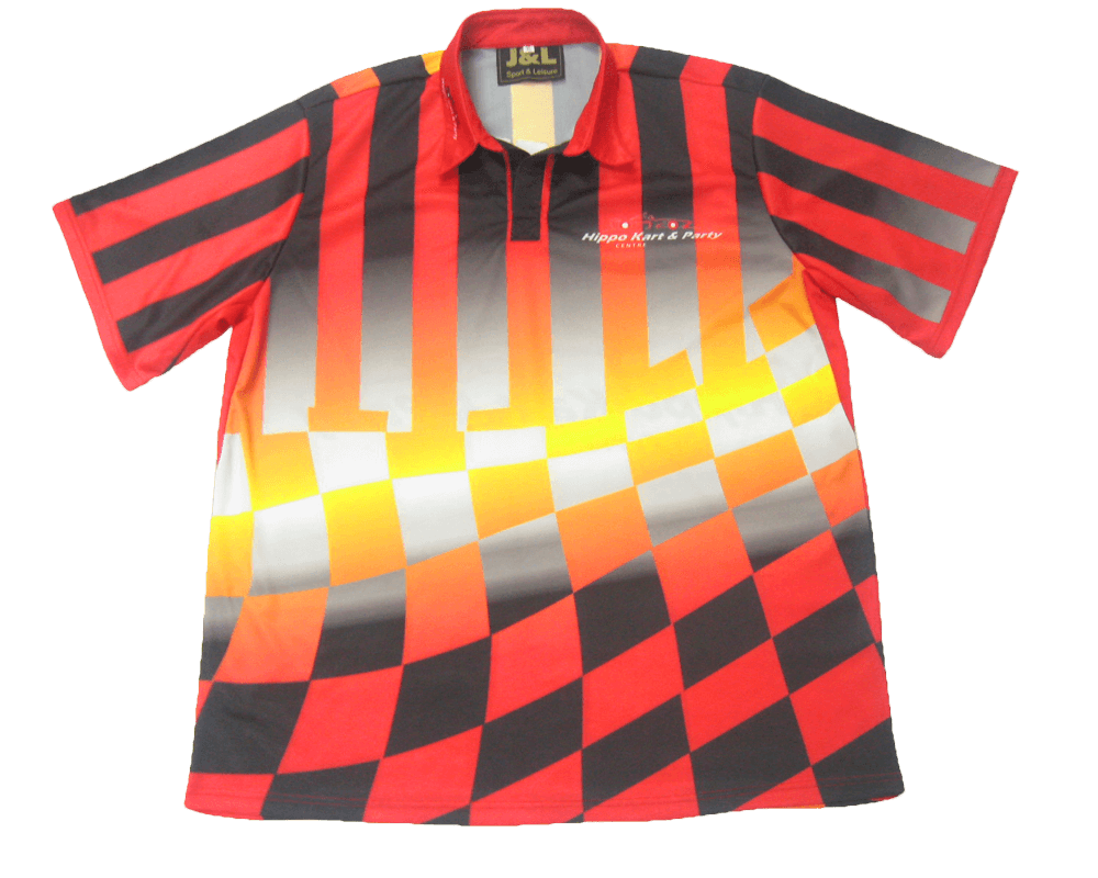 Black and Purple Racing Crew Shirt with Contrast Panel and Contour Styling 6 Custom Motion Racing Crew Shirt product view