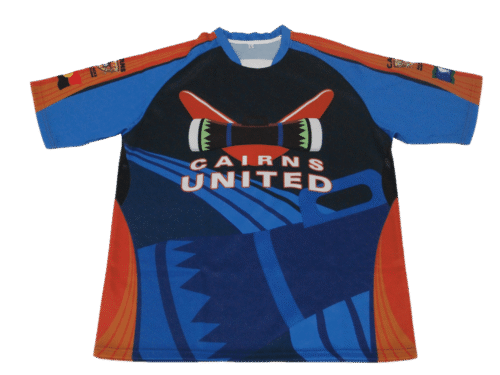 Navy and Royal Blue rugby jersey with clean panel styling