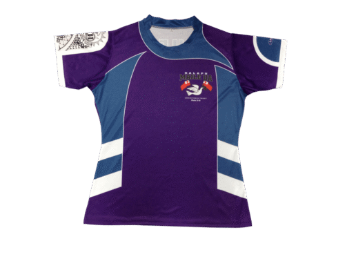 Navy and Slate rugby jersey with clean panel styling