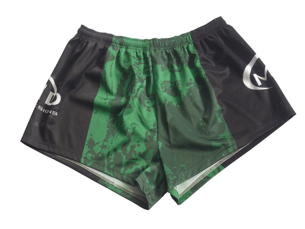Charcoal and Emerald Rugby Shorts with Clean Panel and Heritage Styling 17 Charcoal and Emerald rugby shorts with clean panel styling