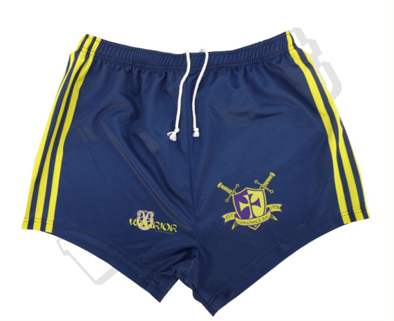 Charcoal and Navy Rugby Shorts with Clean Panel and Wave Styling 6 Custom Modern Rugby Shorts product view